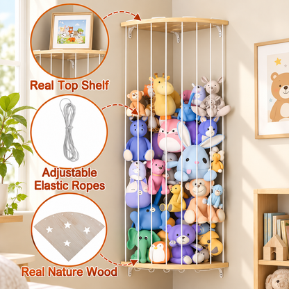 Adjustable Corner Stuffed Animal Organizer