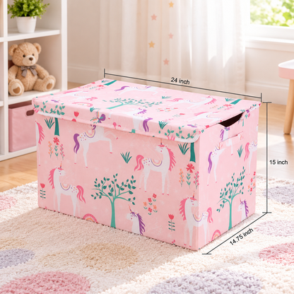 Collapsible Kids Toy Storage Trunk