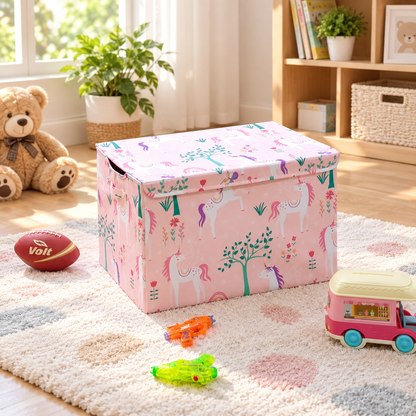 Collapsible Kids Toy Storage Trunk
