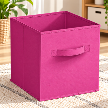 Foldable Woven Storage Cube Bin