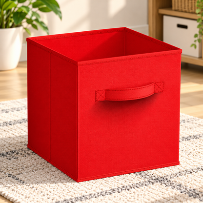 Foldable Woven Storage Cube Bin