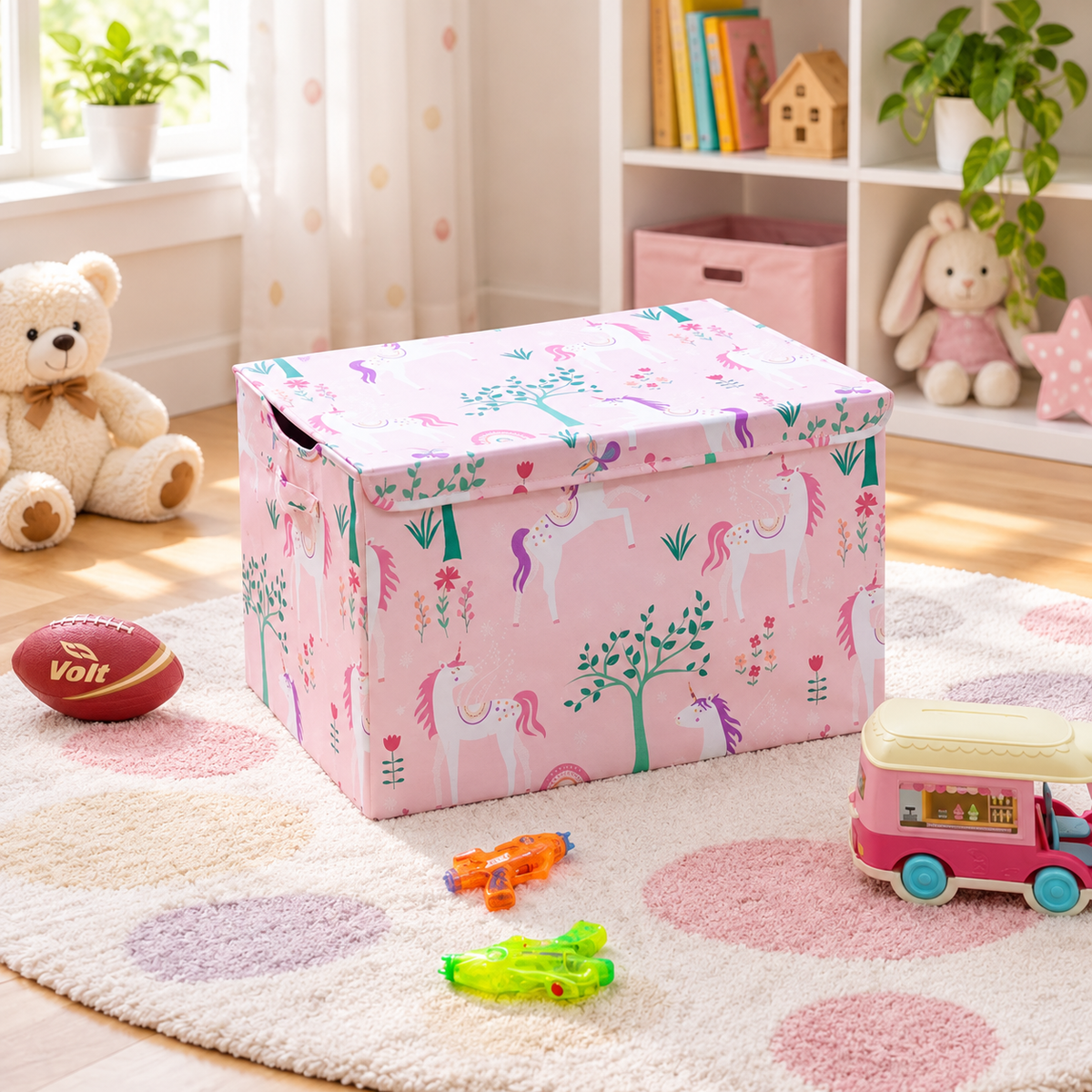 Collapsible Kids Toy Storage Trunk