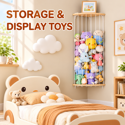 Adjustable Corner Stuffed Animal Organizer