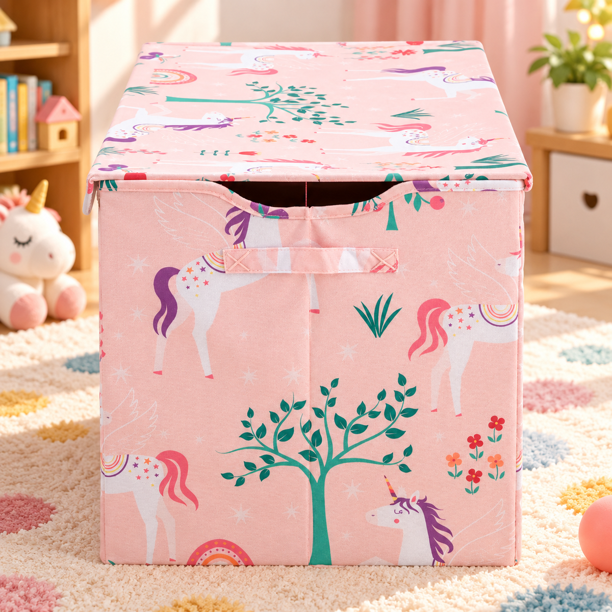 Collapsible Kids Toy Storage Trunk